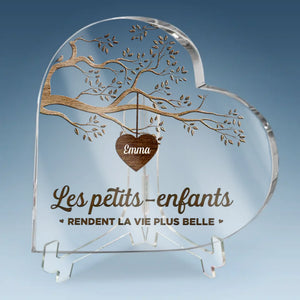 Plaque Acrylique En Forme De Cœur Personnalisée – Cadeau Pour Mamie – Un Amour Partagé Pour Toujours