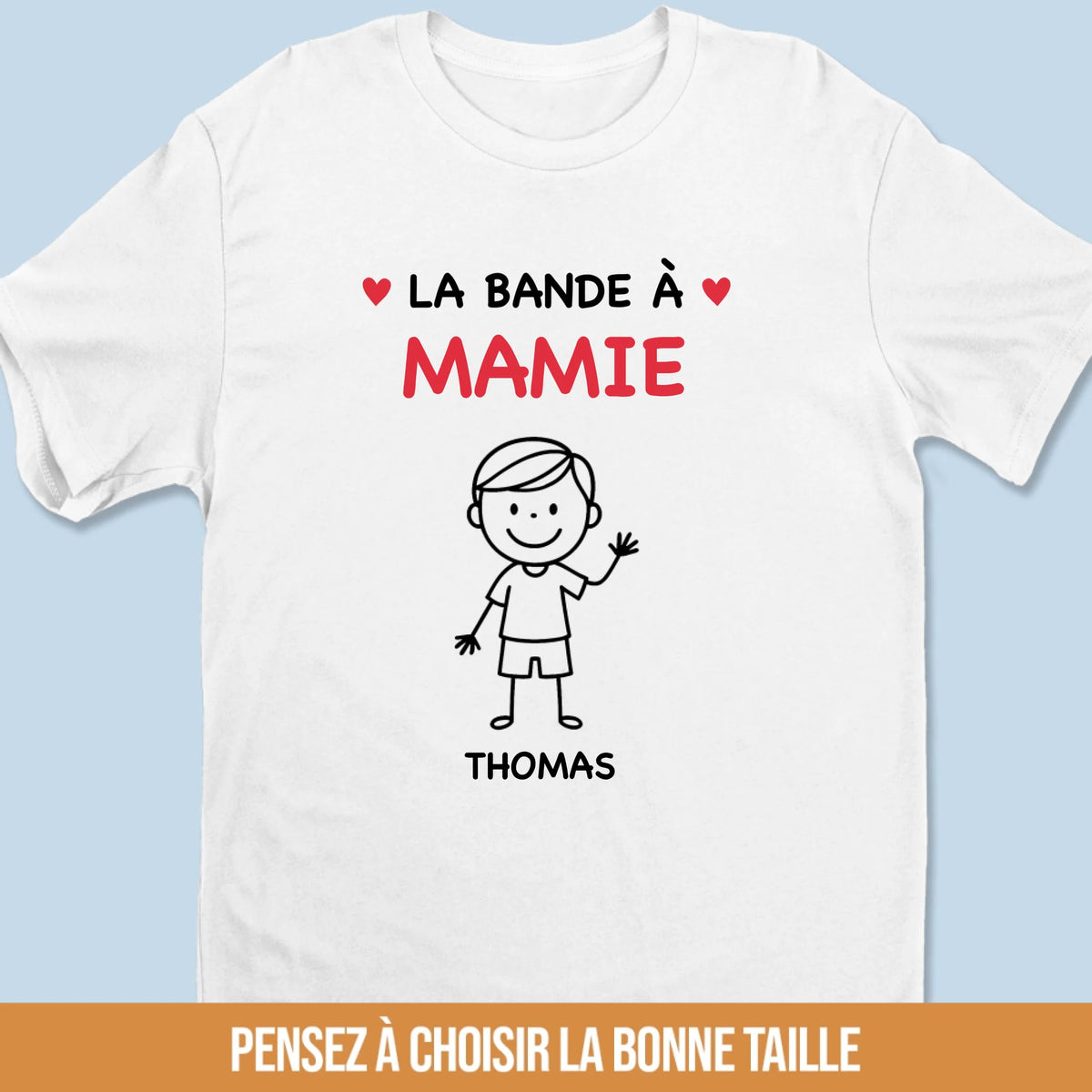 T-Shirt Unisexe Personnalisé – Cadeau Pour Maman, Mamie – Ma Plus Belle Richesse