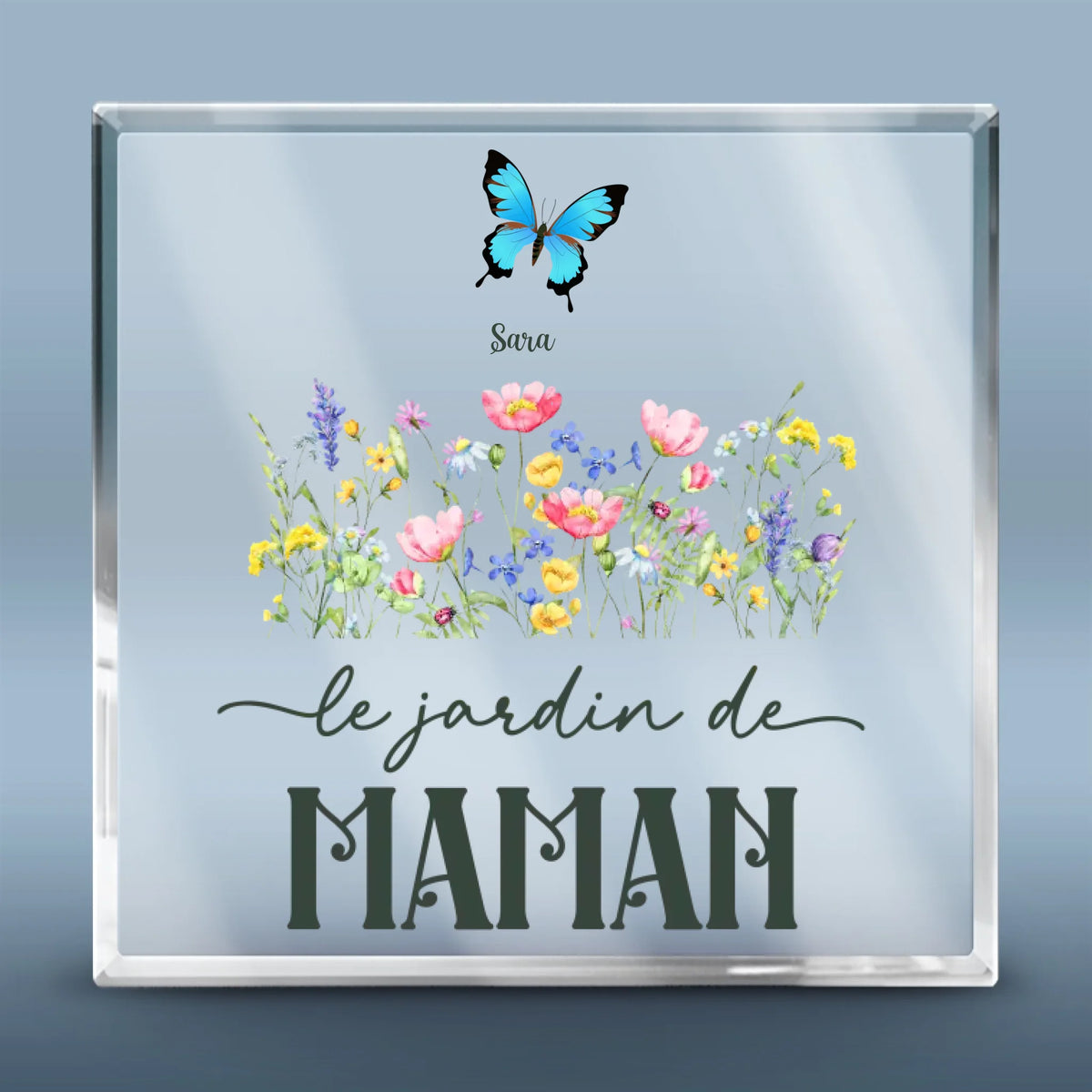 Plaque Acrylique Carrée Personnalisée – Cadeau Pour Mamie, Maman – Un Amour Qui Résiste Au Temps
