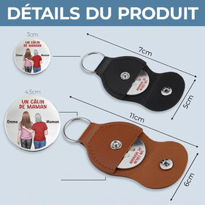 Porte-Bonheur De Poche Personnalisé – Cadeaux D’Anniversaire Pour Maman, Fils, Fille – Le Lien Que Nous Partageons Ne S’Éteindra Jamais