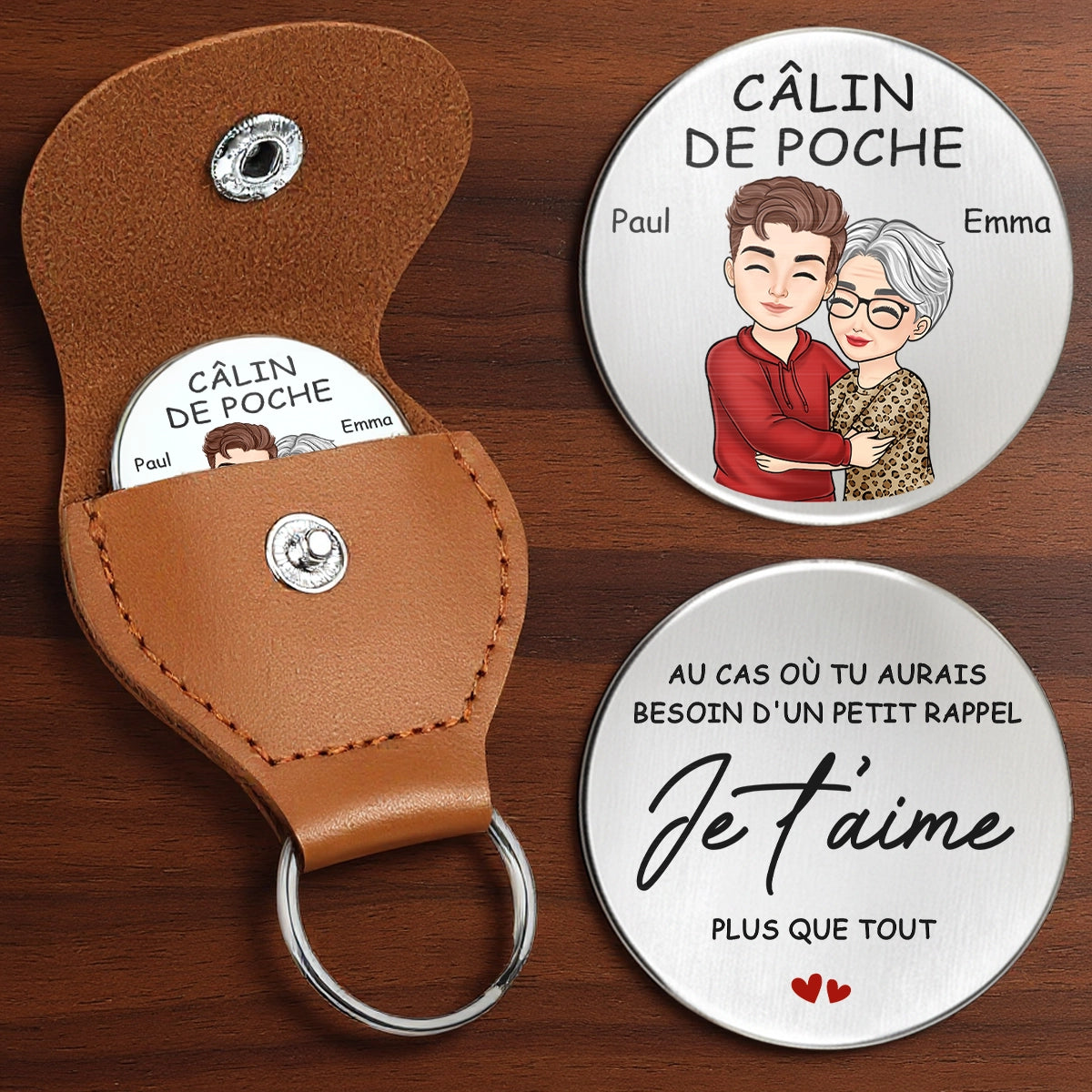 Câlin De Poche Personnalisé – Cadeaux D’Anniversaire Personnalisés Pour Maman, Fils Et Fille – Je T’Aime Au-Delà Des Mots